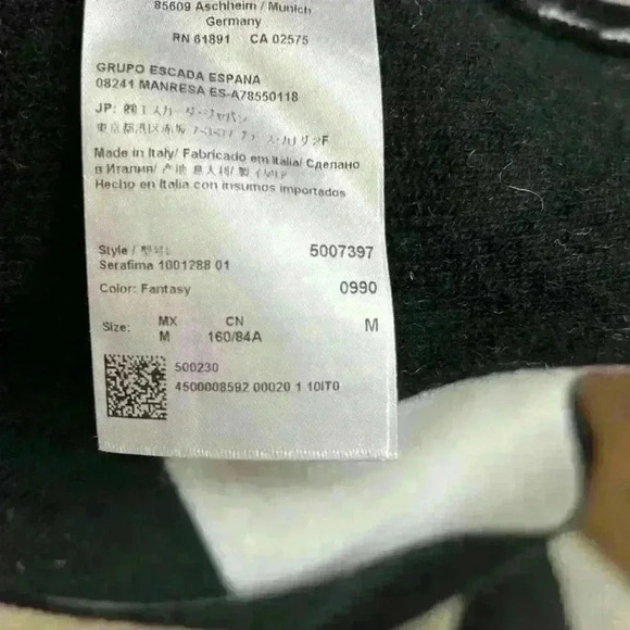 Escada black/white knit dress size M - Picture 6 of 8